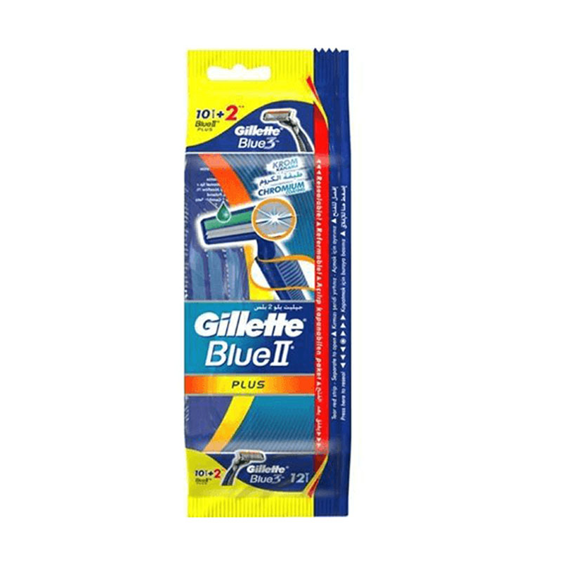 Gillette Blue 2 Plus Disposable Razors - 12 pcs(5587)