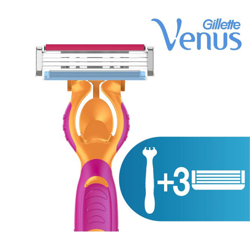 Gillette Simply Venus 3 Razor Blades Pack For Women (79801)