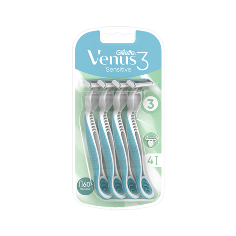 Gillette Venus 3 Sensitive Disposable Razors 4 pieces