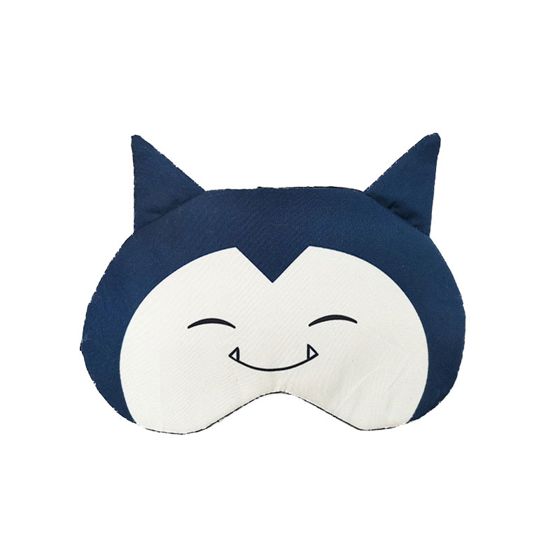 Girls Sleeping Cute Cartoon Eye Mask - Blue White Cat