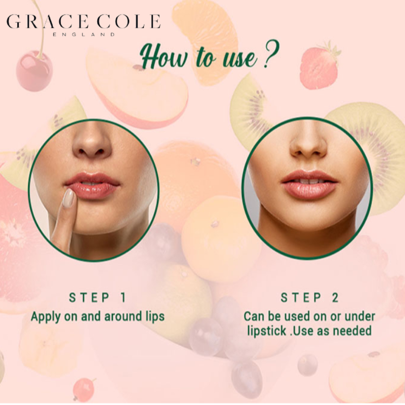 Grace Cole England Strawberry & Kiwi Lip Balm 12g