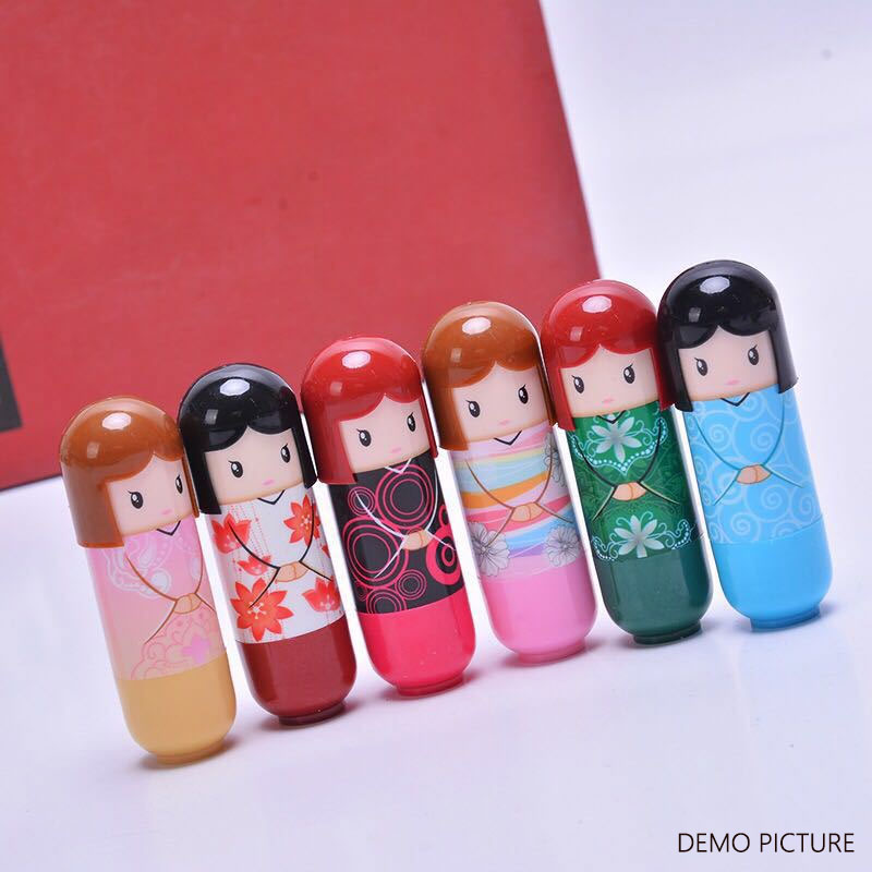 Hengfang Japanese Doll Moisturizing Lip Balm 2.4g - Deep Pink