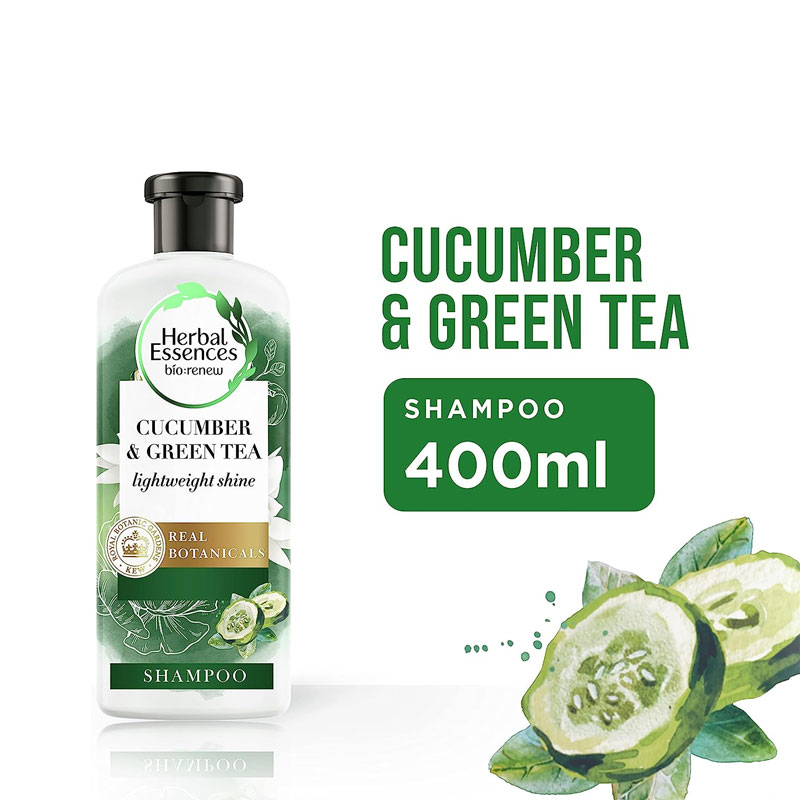 Herbal essences cucumber green tea lightweight shine shampoo 400ml