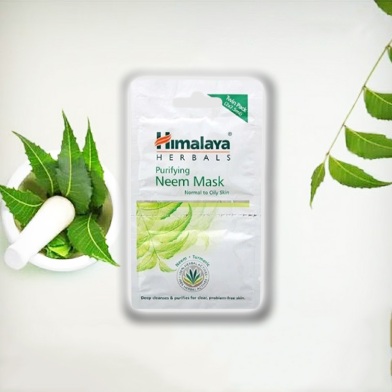 Himalaya Herbals Purifying Neem Face Mask For Normal To Oily Skin Twin Pack 2x7.5ml