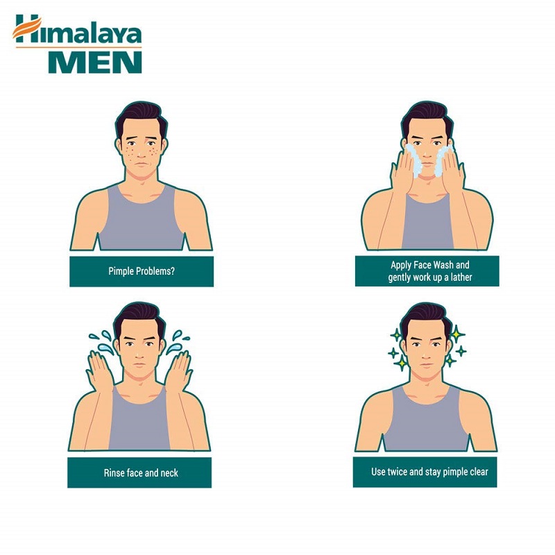 Himalaya Men Pimple Clear Neem Face Wash 100ml
