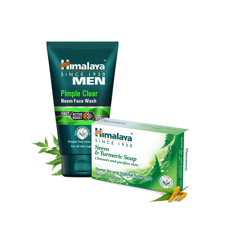 Himalaya Pimple Clear Neem Men Face Wash 100ml Get Neem Soap 75g Free