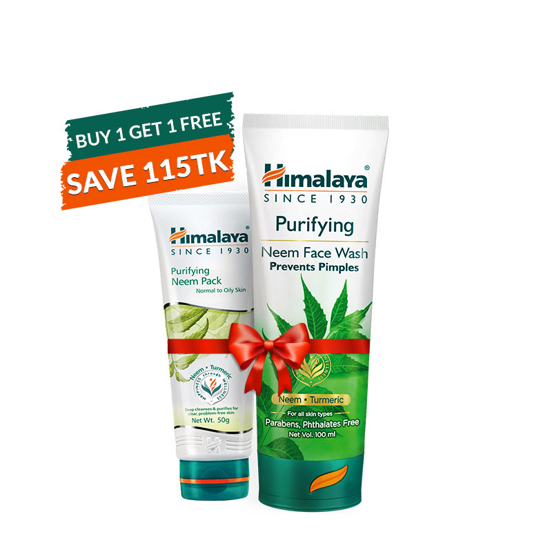 Himalaya Purifying Neem Face Wash 100ml GET Neem Pack 50ml Free