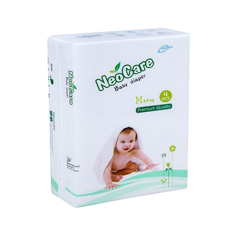 NeoCare Premium Quality Baby Diaper M Size (4-9kg) 4pcs