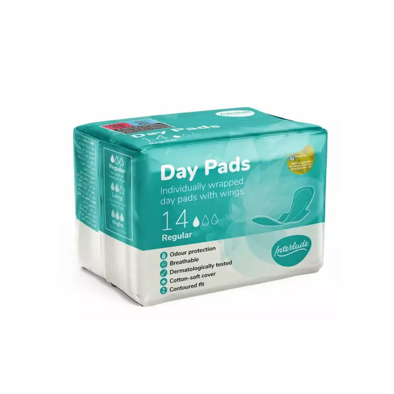 Interlude Individually Wrapped Day Pads With Wings - 14 Regular Pads