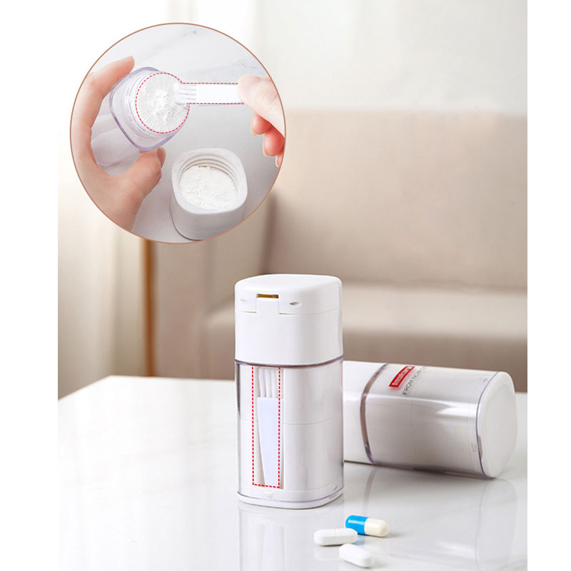 Japanese Imakara Portable Medicine Box with Pill Cutter