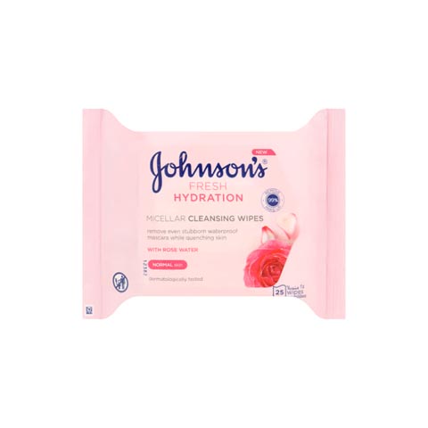 Johnson's Fresh Hydration Micellar Cleansing Wipes - 25 Wipes