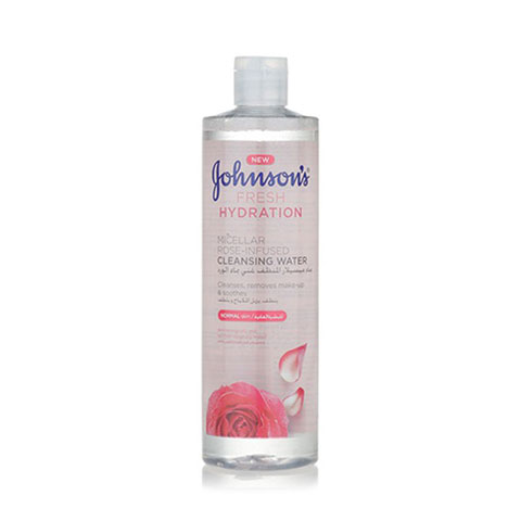 Johnsons Fresh Hydration Micellar Rose Infused Cleansing Water 400ml