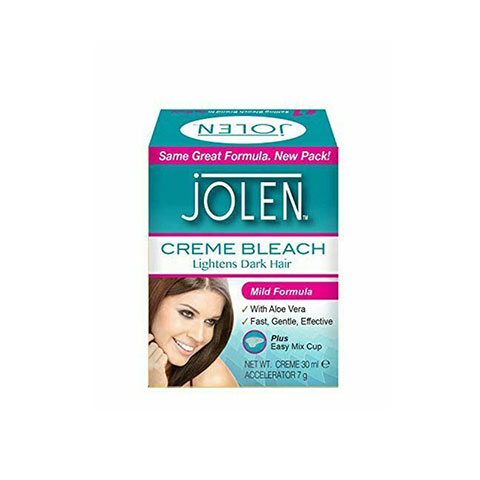 Jolen Creme Bleach Lightens Dark Hair 30ml - Mild Formula