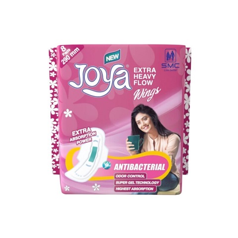 Joya Sanitary Napkin - Extra Heavy Flow Wings (8 Pads Pack)