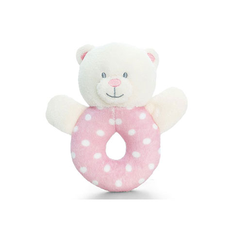 Keel Toys Baby Ring Rattle - Pink (7697)