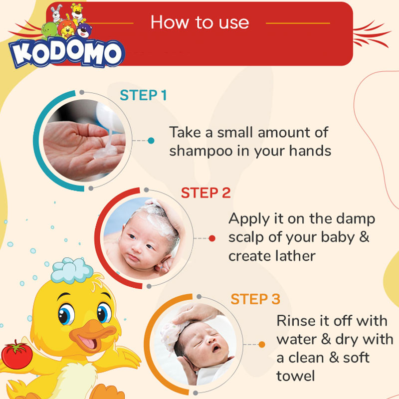 Kodomo Baby Shampoo Original 200ml - Age 0+