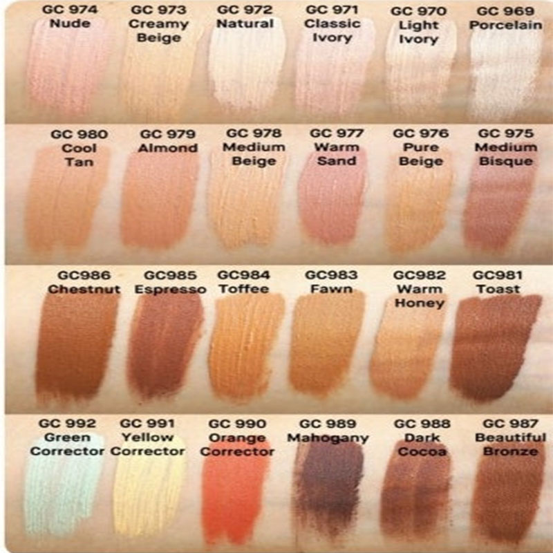 la colors pro conceal shades