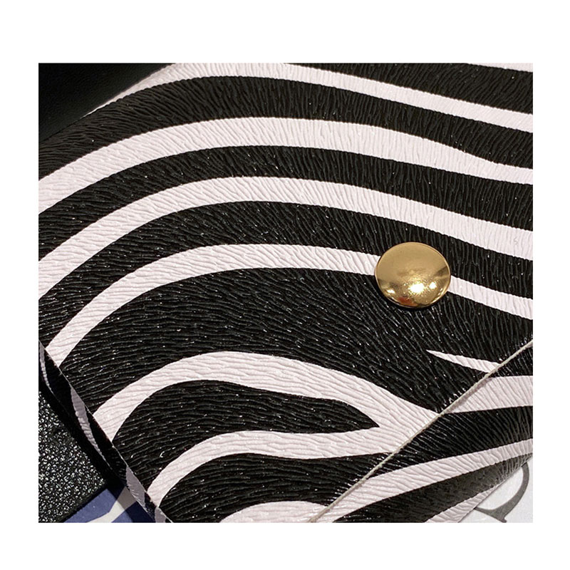 Ladies Fashionable Mini Waist Bag With Belt (301063) - White Zebra