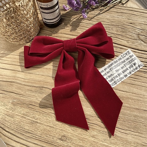 Ladies Super Fairy Chinese Bow Clip Hairpin - Red (20150)