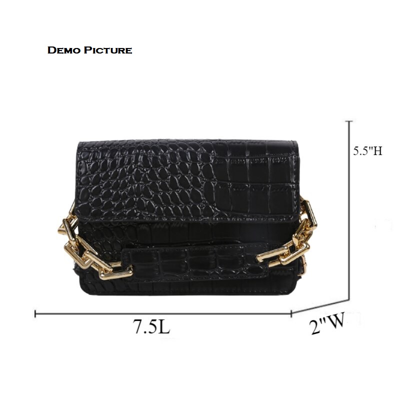 Ladies Trendy Crocodile Pattern Small Bag (1001009)