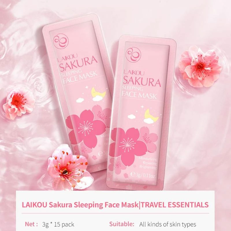 Laikou Sakura Sleeping Face Mask 3g