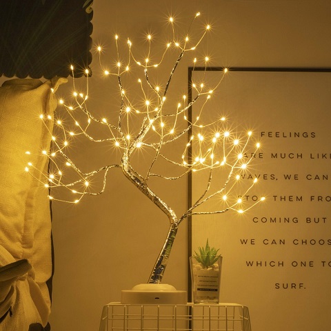 LED Copper Wire Tree Lights - Warm White (20258)