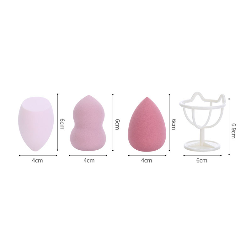 LMLTOP 3pcs Different Shape Makeup Puff Bottle - Pink