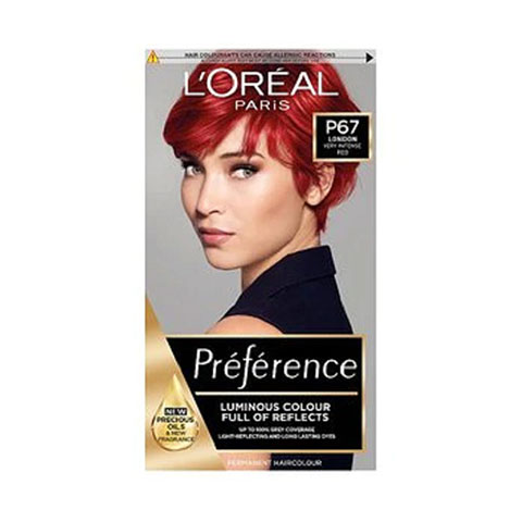 L'Oreal New Feria With Colour Extender Infinia Preference - P67 Scarlet Power