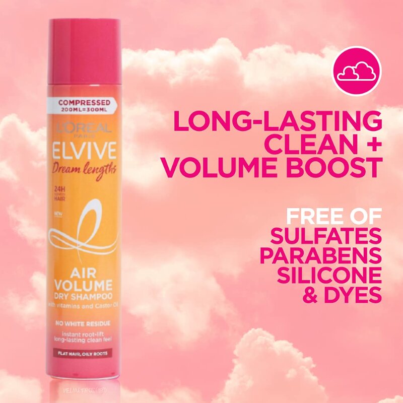 L'Oreal Paris Elvive Dream Lengths Air Volume Dry Shampoo 200ml