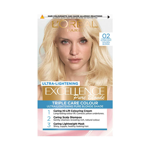 L'oreal Paris Excellence Pure Triple Care Colour - 02 Ultra-Light Golden Blonde