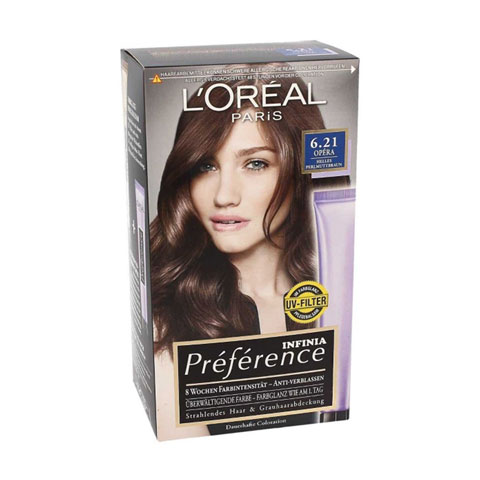 L'Oreal Paris Infinia Preference Permanent Hair Colour - 6.21 Opera