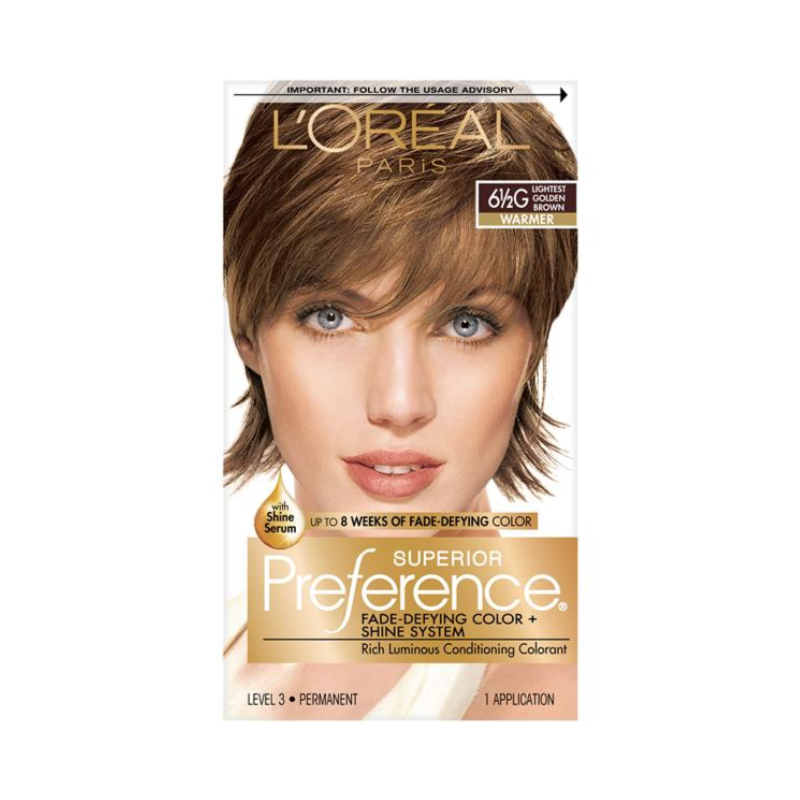 L'oreal Paris Superior Preference Permanent Hair Color - 6½G  Lightest Golden Brown Warmer