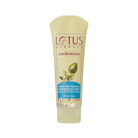 Lotus Herbals Jojobawash Active Milli Capsules Nourishing Face Wash 120g