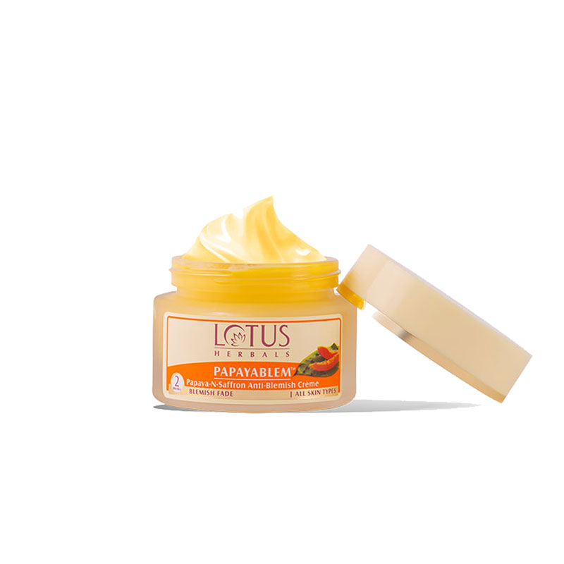 Lotus Herbals Papaya-N-Saffron Anti-Blemish Cream 50g