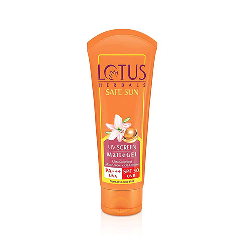 Lotus Herbals Safe Sun UV Screen Matte Gel 100g - SPF50