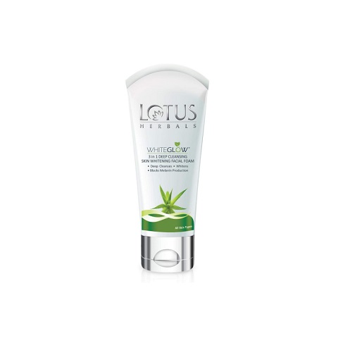 Lotus Herbals Whiteglow 3 In 1 Deep Cleansing Skin Whitening Facial Foam 50g