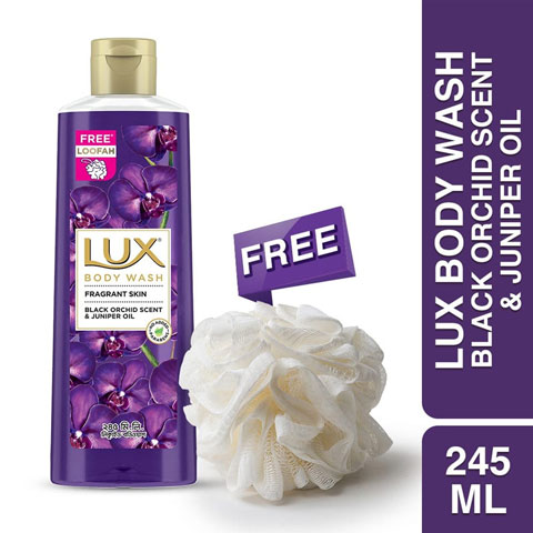 Lux Body Wash Black Orchid Scent & Juniper Oil 245ml - UBL