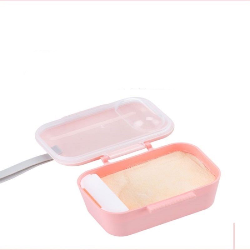 Macaron Portable Milk Powder Box - Pink