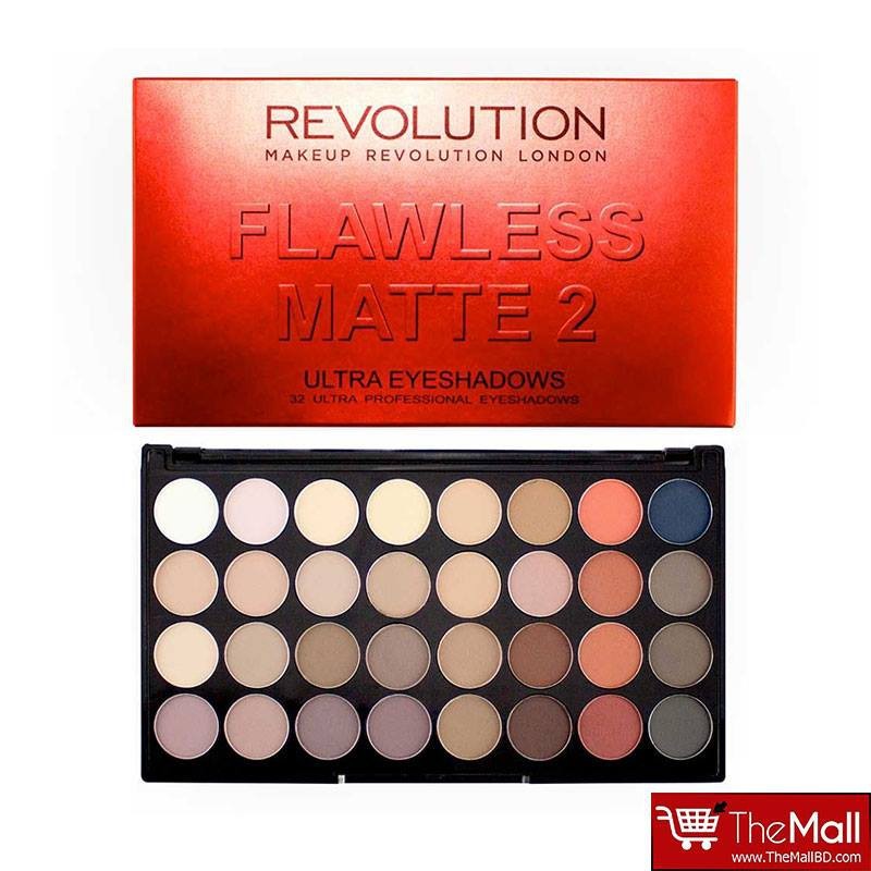 Makeup Revolution Ultra 32 Eyeshadow Palette Flawless Matte 2