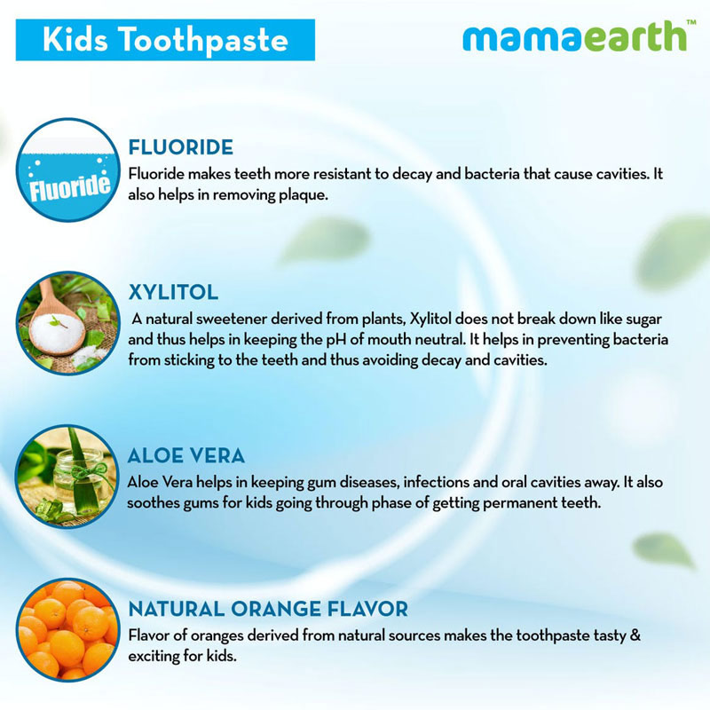 Mamaearth Awesome Orange Toothpaste for Kids 50g