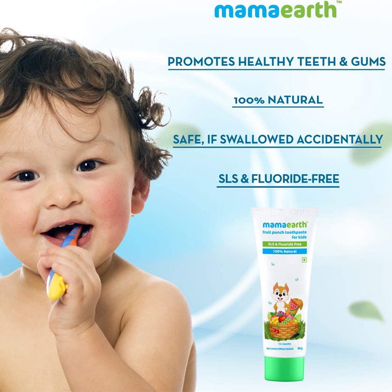 Mamaearth Fruit Punch Toothpaste For Kids 50g