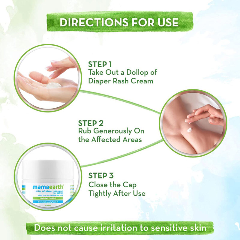 Mamaearth Milky Soft Diaper Rash Cream For Babies 50g