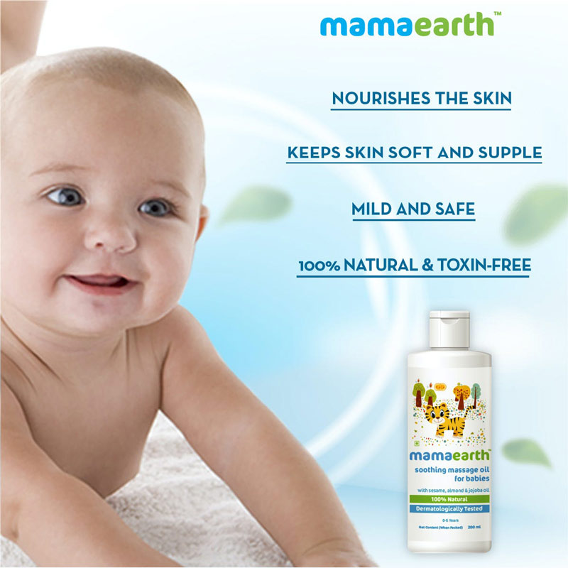 Mamaearth Soothing Massage Oil for Babies 200ml