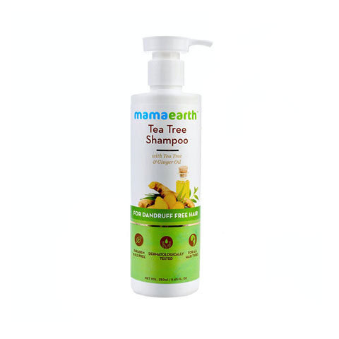 Mamaearth Tea Tree Shampoo for Dandruff Free Hair With Tea Tree & Ginger Oil 250ml