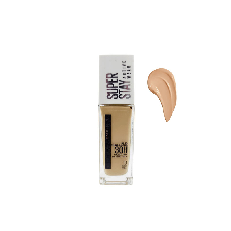 Maybelline Super Stay Active Wear 30h Foundation 30ml - 10 Ivory