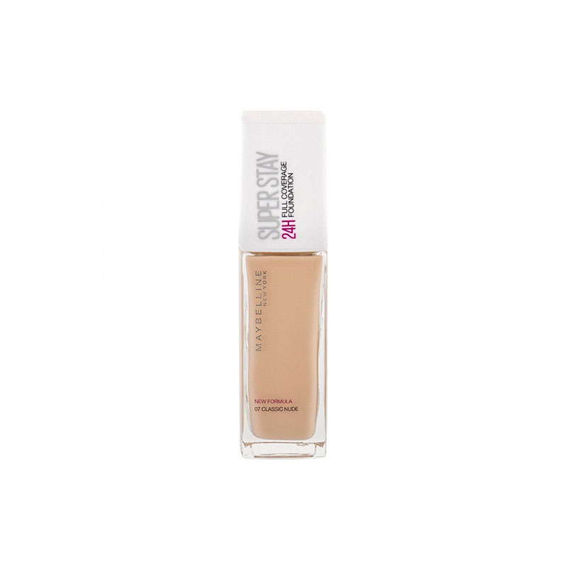 Maybelline Superstay 24hr Full Coverage Foundation 30ml - 07 Classic Nude