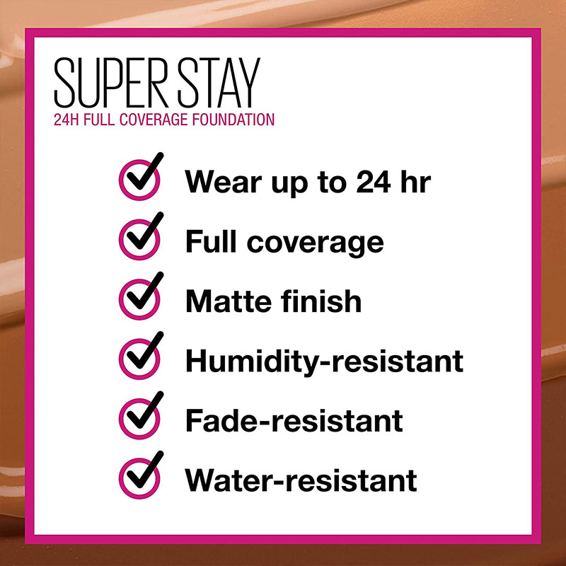 Maybelline Superstay 24hr Full Coverage Foundation 30ml - 30 Sand