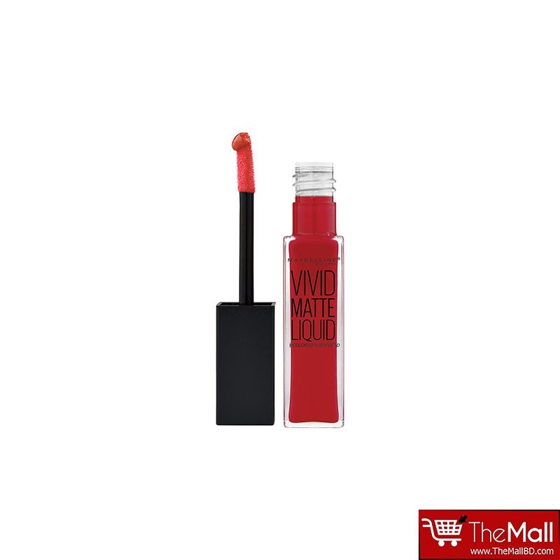 Maybelline Vivid Matte Liquid Lipstick 8ml - 35 Rebel Red