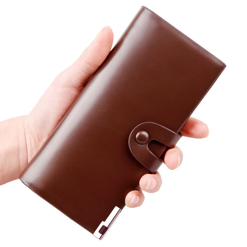 Men's Multi-Card Long Wallet With Buckle (79)