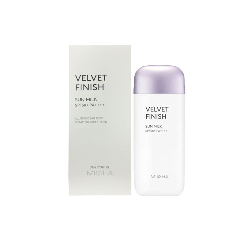 missha velvet finish sun milk